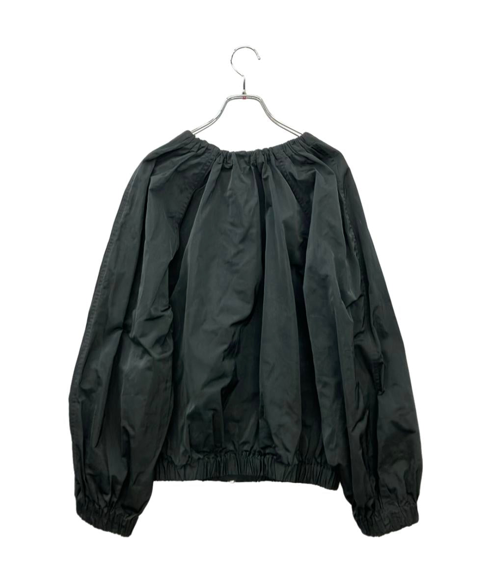 美品 DRIES VAN NOTEN ノーカラーリボンバルーンジャケット 01-158-05-017541 レディース ドリスヴァンノッテン