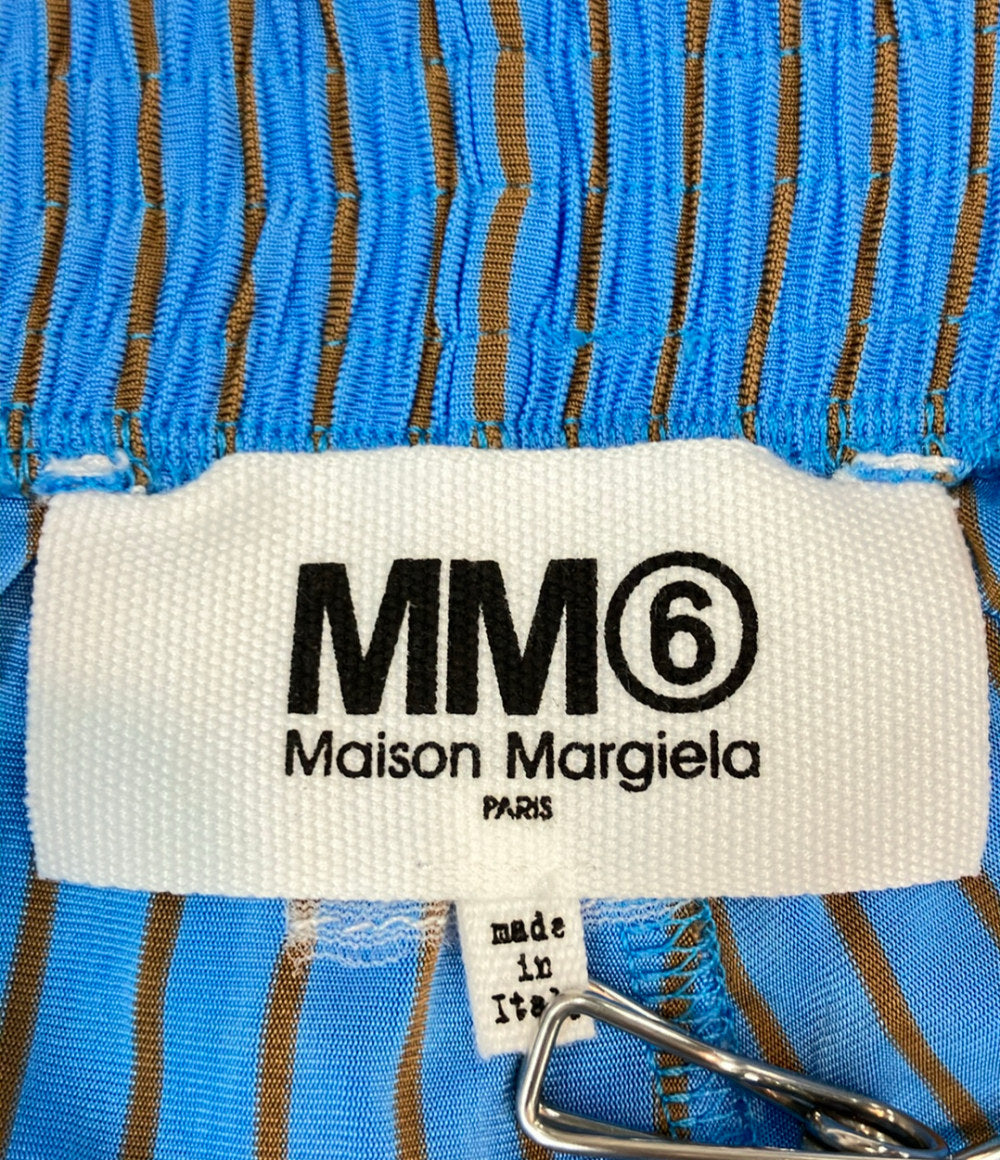 MM6 パンツ マルチストライプ バンディング モード S52KA0295 $23582 レディース SIZE XS エムエムシックス