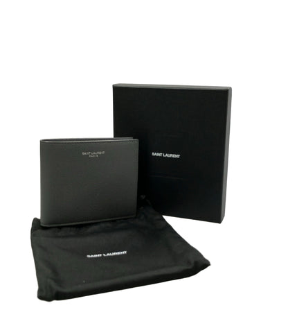 美品 SAINT LAURENT PARIS 二つ折り財布 レザー メンズ サンローランパリ