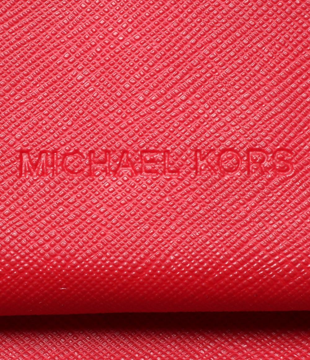 美品 マイケルコース ラウンドファスナー長財布 スマホ収納 スタッズ レディース Michael Kors