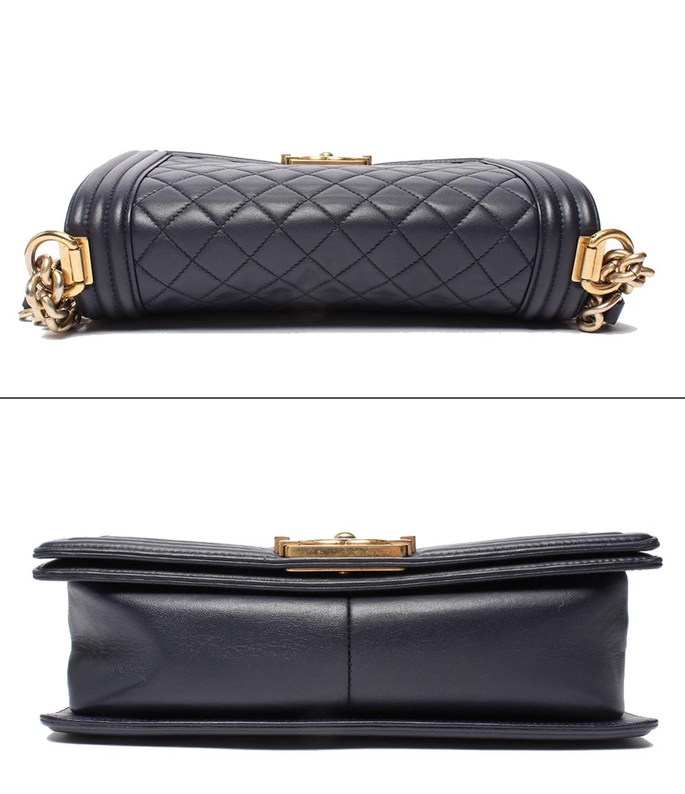 シャネル チェーンショルダーバッグ 肩掛け 斜め掛け ゴールド金具 ラムスキン ココマーク ボーイシャネル25 レディース CHANEL