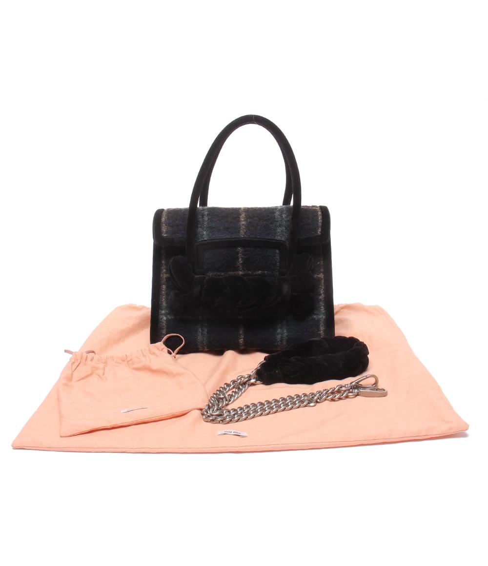 Miu Miu 2WAYハンドバッグ ショルダーバッグ 肩掛け 5BA045 レディース
