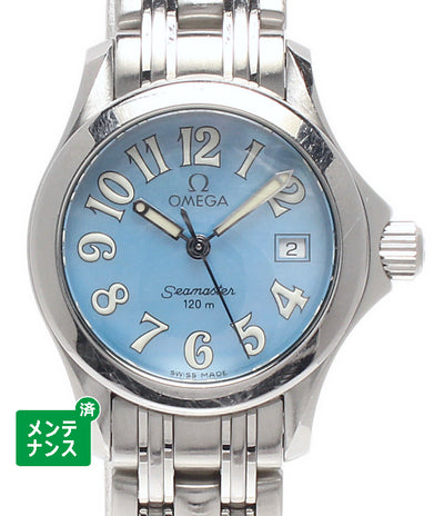 OMEGA 腕時計 シーマスター120 クオーツ ブルー 2581.88 レディース オメガ