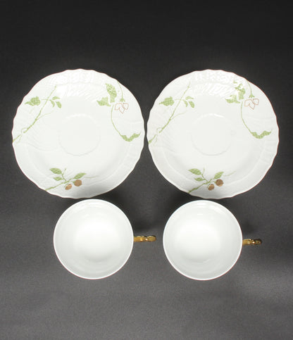 美品 Richard Ginori カップ＆ソーサー 2客セット ペア フィオーリ ヴェルディ リチャードジノリ