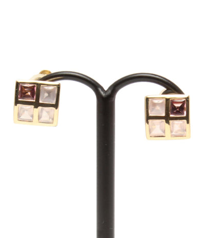 美品 RUGIADA イヤリング K18 ピンクトルマリン レディース ルジアダ