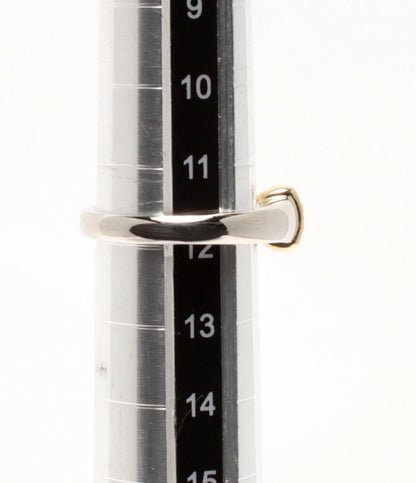 美品 リング 指輪 K18 Pt900 トパーズ 1.29ct ダイヤ 0.03ct レディース SIZE 12号