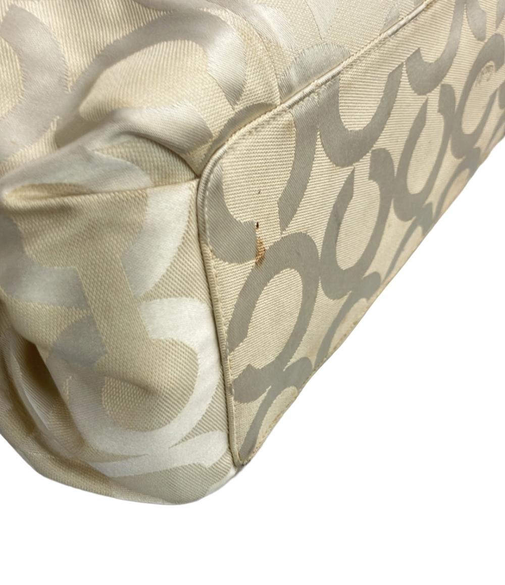 コーチ トートバッグ ショルダーバッグ 肩掛け キャンバス レザー オプアート 13441 レディース COACH