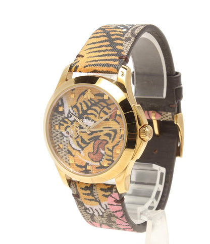 GUCCI 腕時計 Gタイムレス タイガー クオーツ 126.4 メンズ グッチ