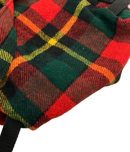 ジョンソンウーレンミルズ リュック ウールデイパック クレイジーチェック柄 メンズ Johnson Woolen Mills