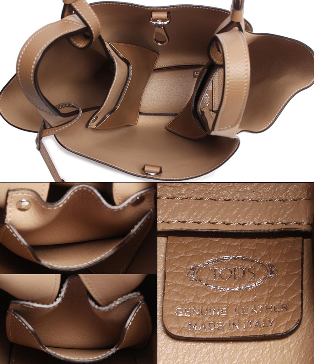 トッズ トートバッグ シルバー金具 バケット バッグ スモール カーフレザー レディース TOD’S