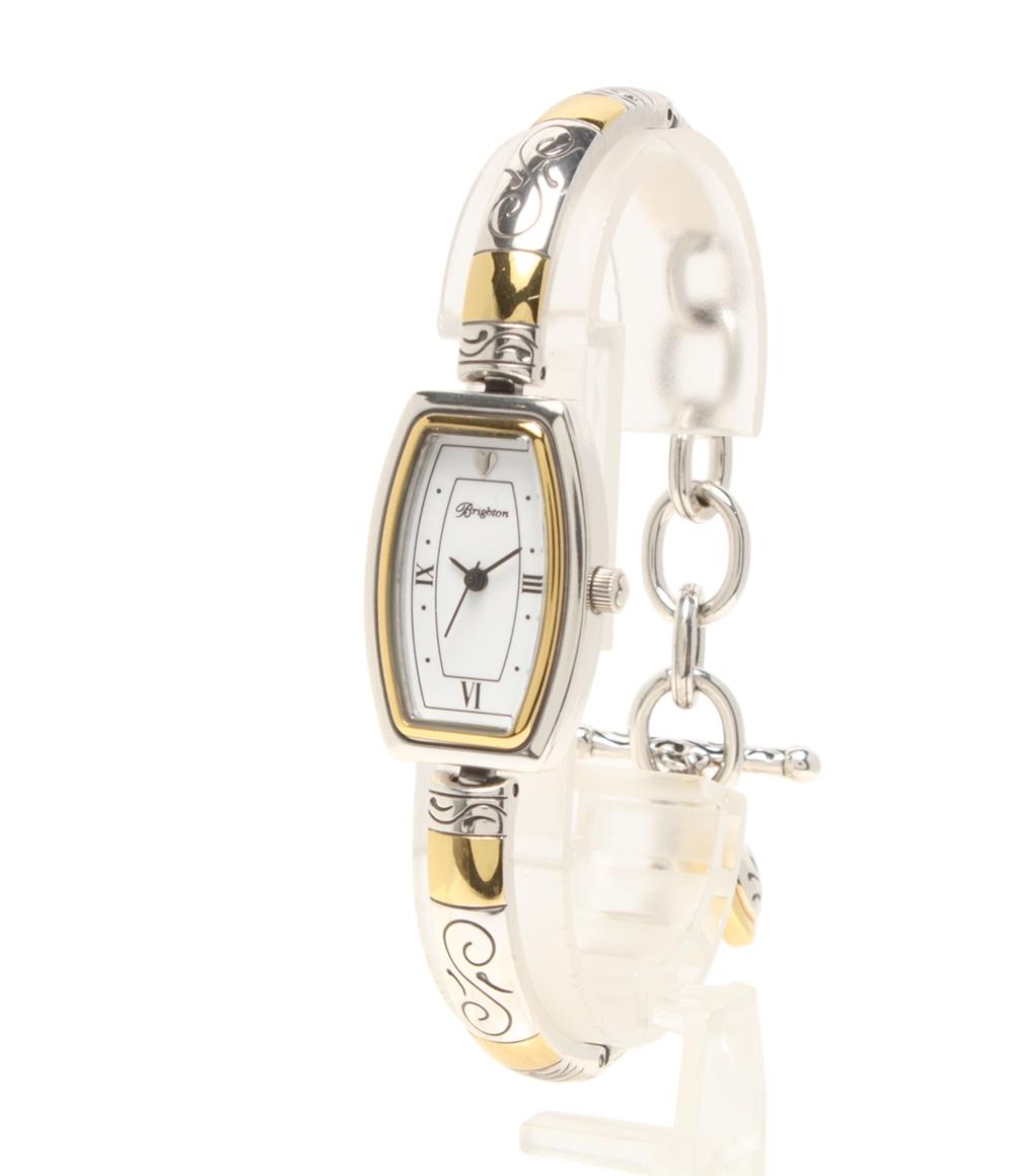 美品 Brighton 腕時計 クオーツ ホワイト レディース ブライトン