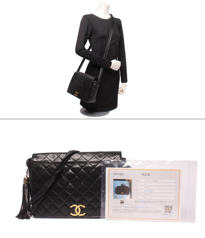 CHANEL ショルダーバッグ 斜め掛け ゴールド金具 0番台 レディース シャネル