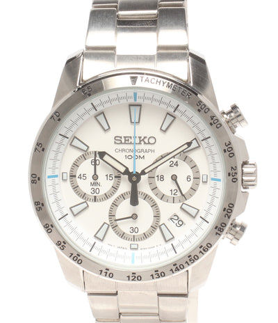 SEIKO 腕時計 クロノグラフ クオーツ ホワイト 6T63-00D0 メンズ セイコー