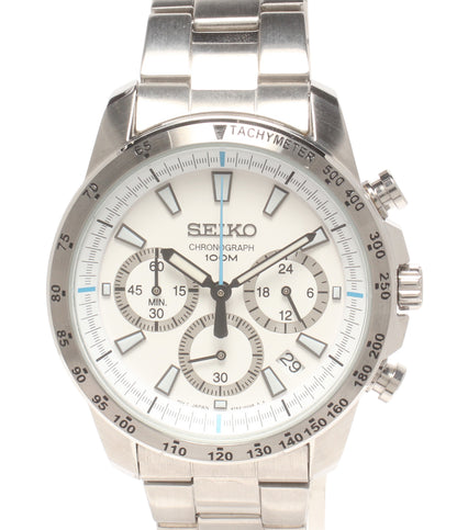 SEIKO 腕時計 クロノグラフ クオーツ ホワイト 6T63-00D0 メンズ セイコー