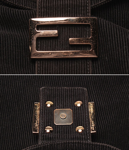 FENDI ハンドバッグ ショルダーバッグ 肩掛け コーデュロイ マンマバケット レディース フェンディ