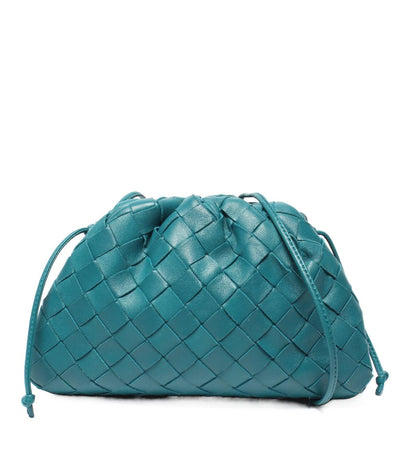 美品 BOTTEGA VENETA ショルダーバッグ がま口 ザ ポーチ イントレチャート レディース ボッテガ・ヴェネタ