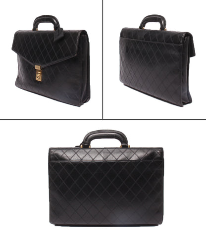 CHANEL ビジネスバッグ ブリーフケース 1番台 ラムスキン ビコローレ メンズ シャネル