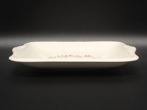 美品 WEDGWOOD スクエアディッシュ 皿 25cm ロザリンド ウェッジウッド