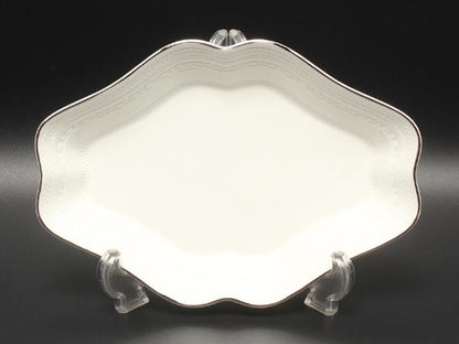美品 ウエッジウッド ダイヤディッシュ 皿 22cm インタグリオ プラチナ WEDGWOOD