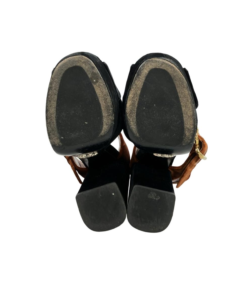 プラダ ベルベットサンダル レディース SIZE 35 (XS) PRADA