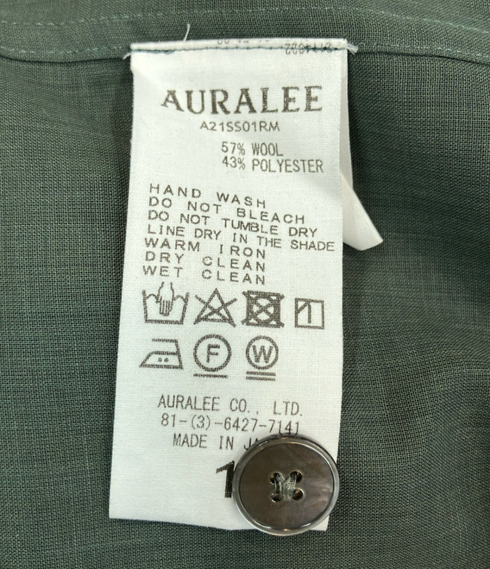 美品 AURALEE 長袖シャツ シースルー メンズ SIZE 1 (M) オーラリー