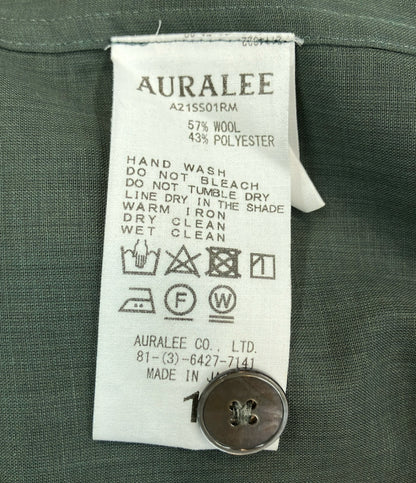 美品 AURALEE 長袖シャツ シースルー メンズ SIZE 1 (M) オーラリー