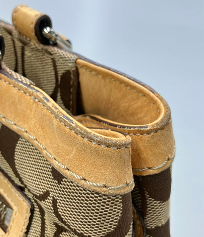 COACH ハンドバッグ トートバッグ キャンバス レザー シグネチャー 6830 レディース コーチ