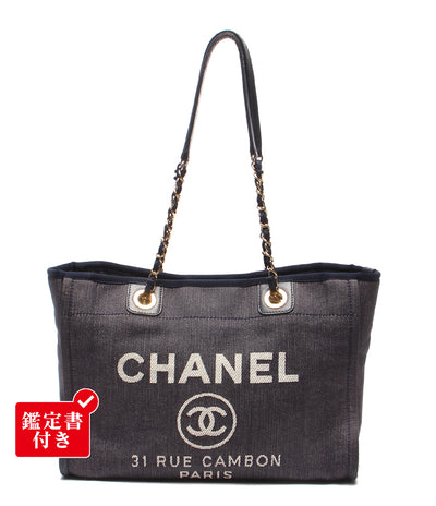 CHANEL チェーンショルダーバッグ 肩掛け ゴールド金具 ドーヴィルライン 17番台 レディース シャネル
