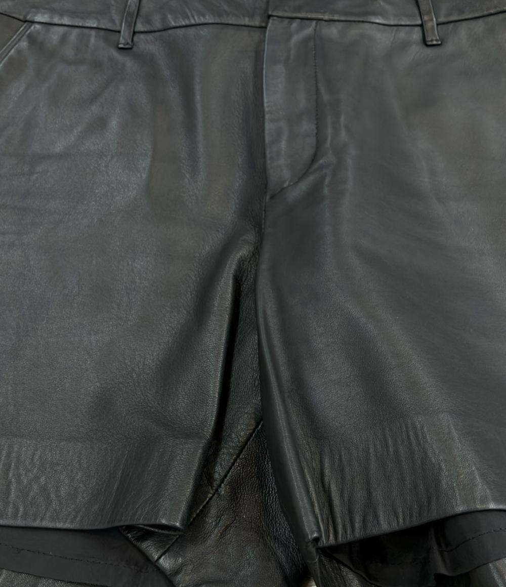 ドゥーズィエムクラス レザーショートパンツ レディース SIZE 38 (L