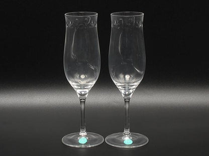 TIFFANY&Co. シャンパングラス 2点セット ペア スウィング ティファニー