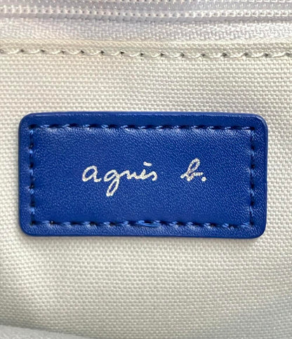 アニエスベー ハンドバッグ ショルダーバッグ 2WAY 斜め掛け レザー パンチング レディース Agnes b.