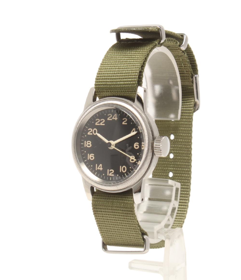 美品 A.F.U.S.ARMY 腕時計 24時間表示 TYPE A クオーツ ブラック レディース メンズ