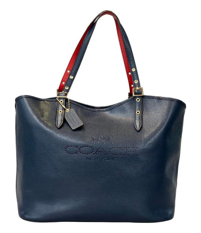 訳あり COACH トートバッグ 肩掛け パンチング ロゴ レディース コーチ