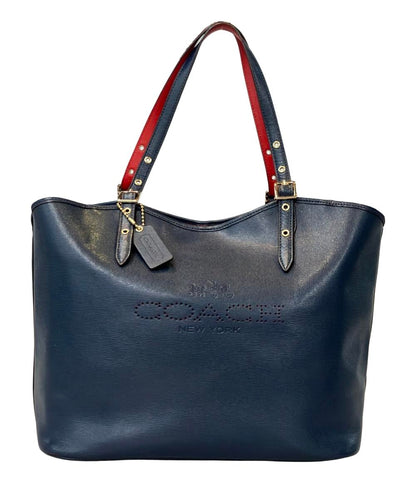 訳あり COACH トートバッグ 肩掛け パンチング ロゴ レディース コーチ