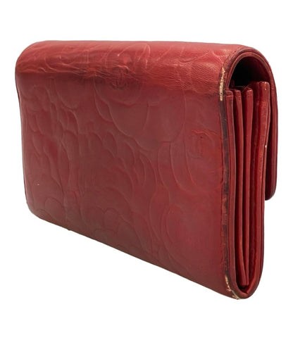 CHANEL 長財布 カメリア シルバー金具 レディース シャネル