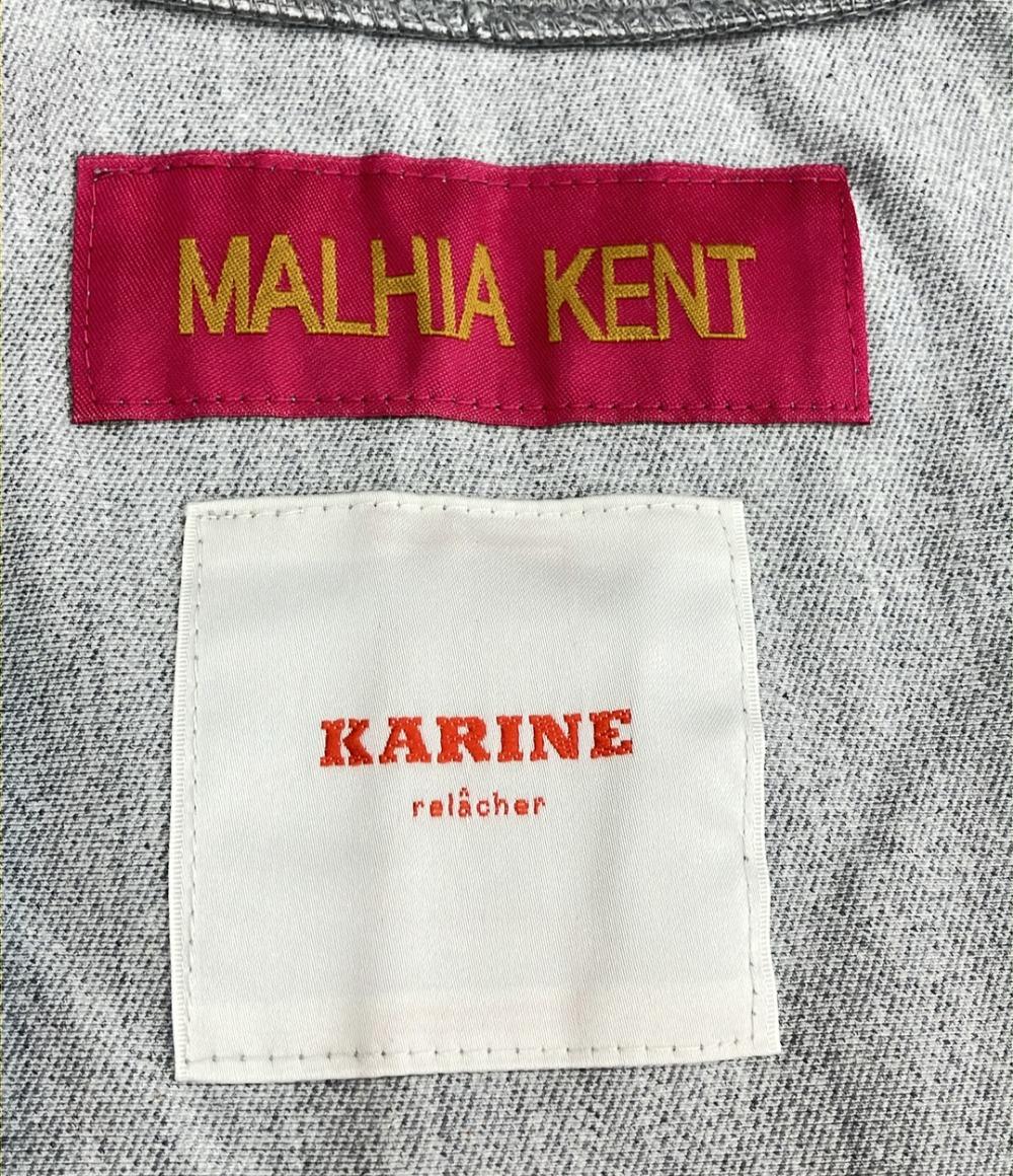 アリア ケント ノーカラージャケット レディース SIZE F (M) MALHIA KENT