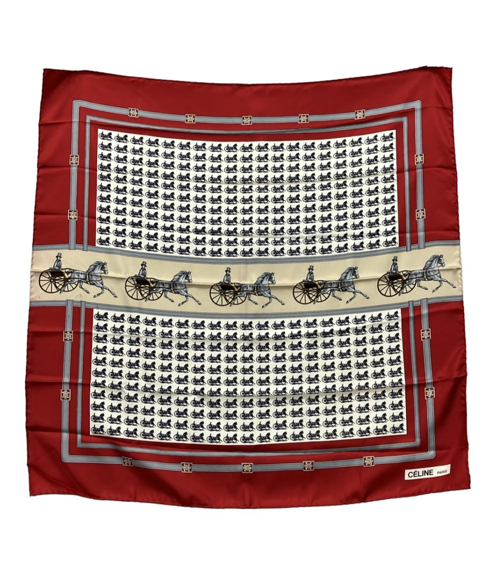 GUCCI 大判シルクスカーフ ホースビット GG オールドグッチ 美品 グッチ スカーフ シルク100% GGホースビット 662576 3G001