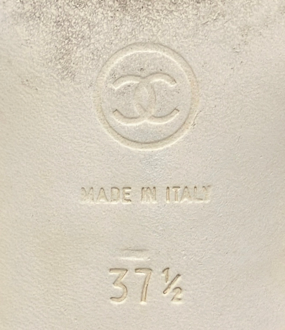 CHANEL ミュール サンダル レディース SIZE 37.5 シャネル