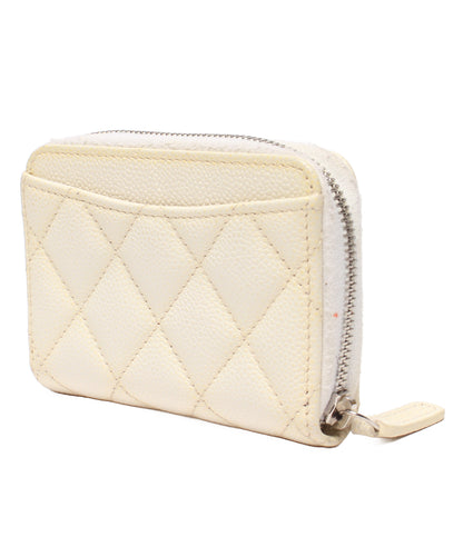 CHANEL コインケース カードケース シルバー金具 キャビアスキン マトラッセ 30番台 レディース シャネル