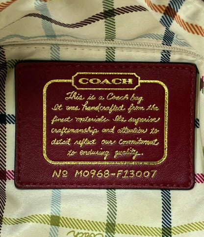 COACH 2wayハンドバッグ ショルダーバッグ シグネチャー F13007 レディース コーチ