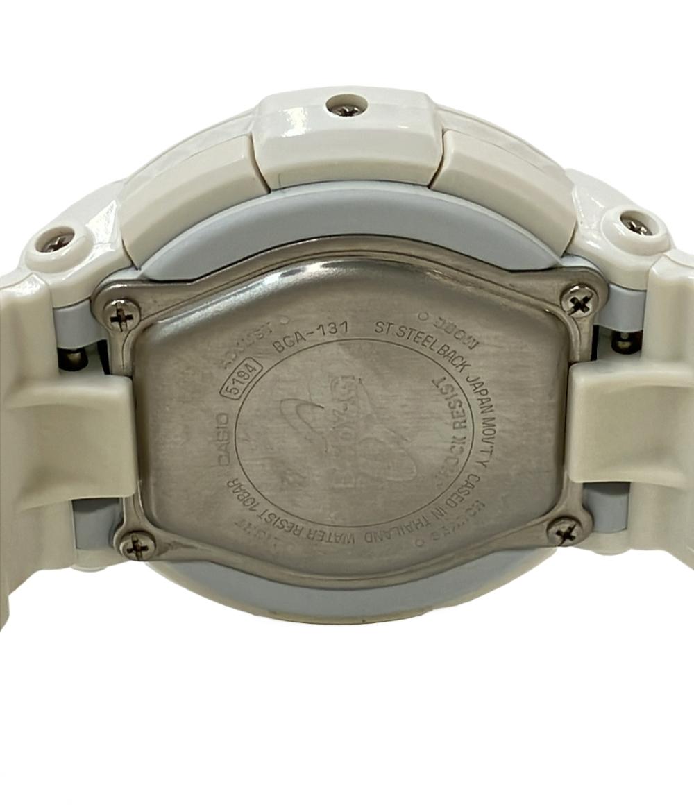 カシオ 腕時計 BABY-G クオーツ ホワイト BGA-131 レディース CASIO