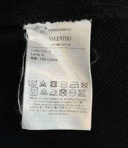 VALENTINO スウェットパーカー VLTN ロゴプリント ネオンカラー 長袖 20AW UV3MF14F3TV メンズ ユニセックス SIZE L ヴァレンティノ