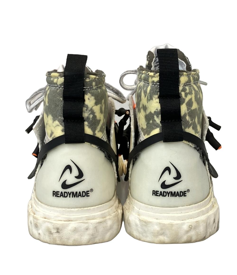 ナイキ ミドルカットスニーカー READYMADEコラボ CZ3589-100 BLAZER MID レディース SIZE 24.5 (L) NIKE