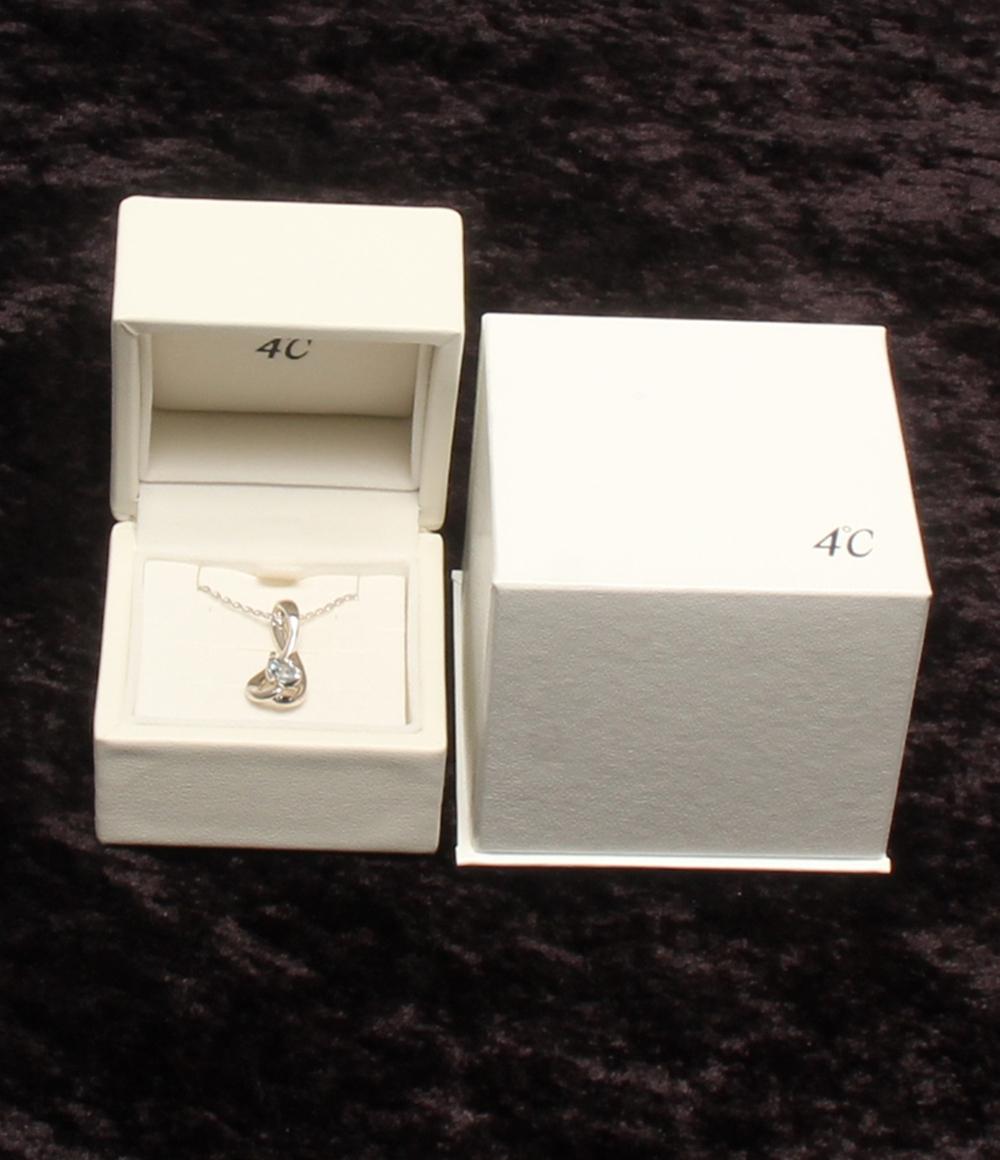 美品 4℃ ネックレス SV ブルートパーズ レディース ヨンドシー