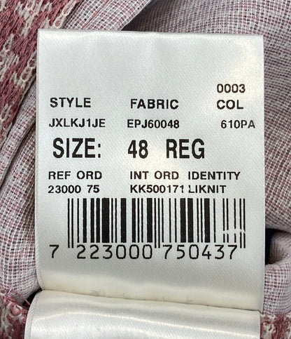 美品 LARDINI 千鳥格子柄 テーラード ジャケット メンズ SIZE 48 (L) ラルディーニ