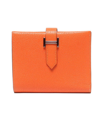HERMES 二つ折り財布 □G刻印 シルバー金具 ベアンコンパクト レディース エルメス