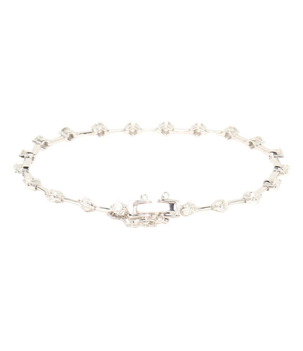 美品 ブレスレット K18WG ダイヤ2.50ct レディース