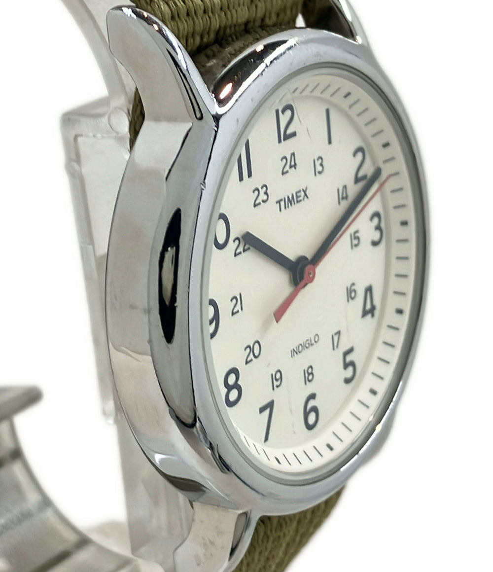 TIMEX 腕時計 クオーツ ホワイト系 レディース メンズ タイメックス