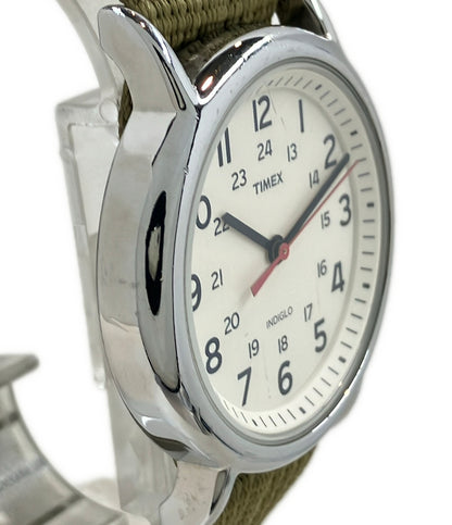 TIMEX 腕時計 クオーツ ホワイト系 レディース メンズ タイメックス