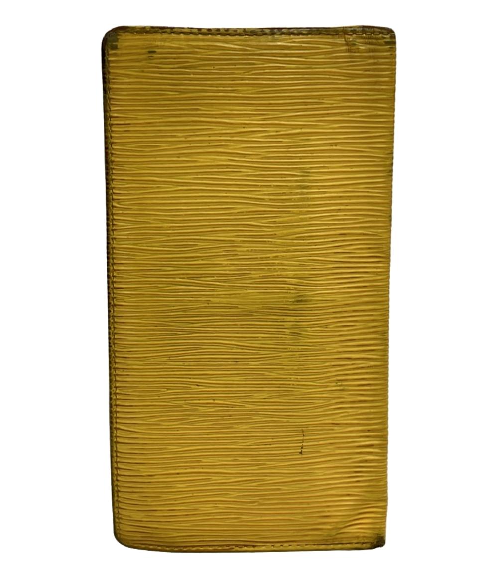 ルイ・ヴィトン 二つ折り札入れ長財布 ポルトカルトクレディ エピ M63219 レディース LOUIS VUITTON